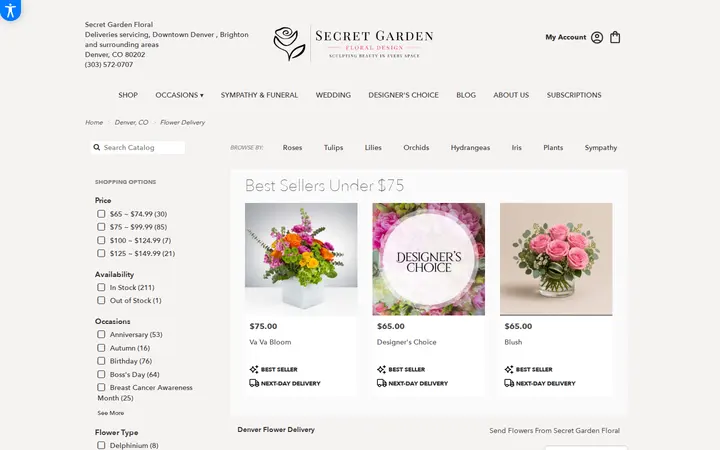 /denver-florist-flower-delivery — Secret Garden Floral