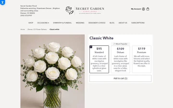/denver-secret-garden-floral/classic-white.html — Secret Garden Floral