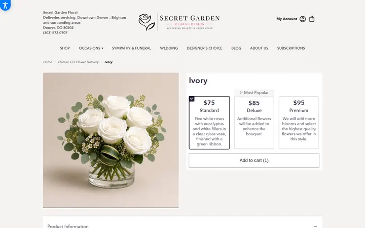/denver-secret-garden-floral/ivory.html — Secret Garden Floral