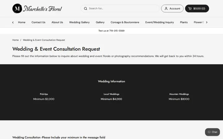 /pages/contact — Marchello's Floral