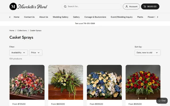 /collections/casket-sprays — Marchello's Floral