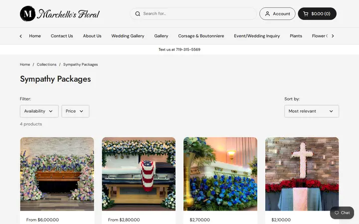 /collections/sympathy-packages — Marchello's Floral