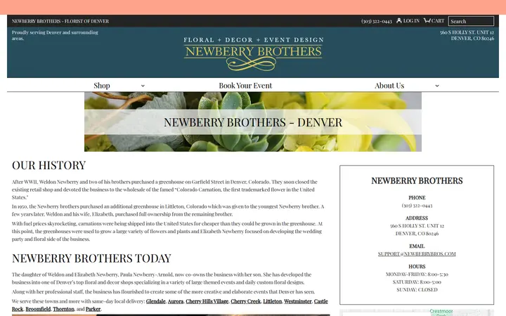 /about-us — Newberry Brothers Florist