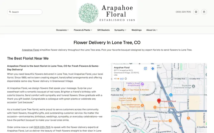 /florist-lone-tree-co — Arapahoe Floral