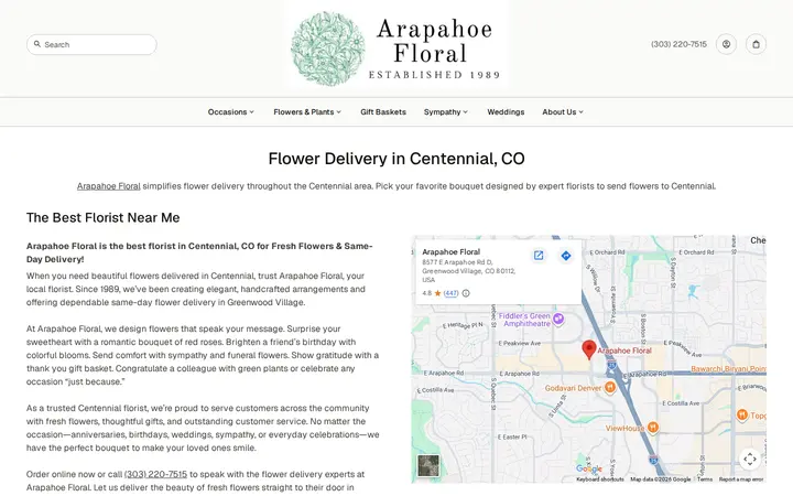 /centennial-co-florist — Arapahoe Floral