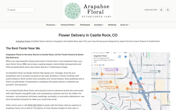 /florist-castle-rock-co — Arapahoe Floral