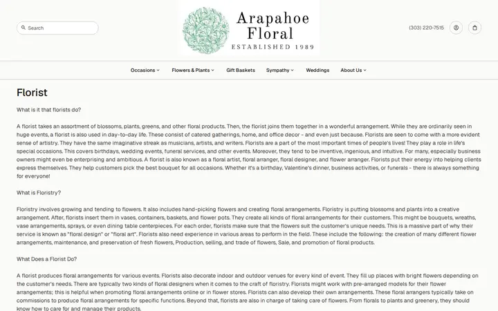 /florist — Arapahoe Floral