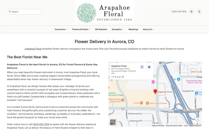 /aurora-co-florist — Arapahoe Floral