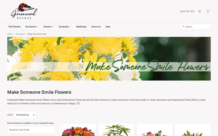 /make-someone-smile/cat1080020 — Greenwood Floral