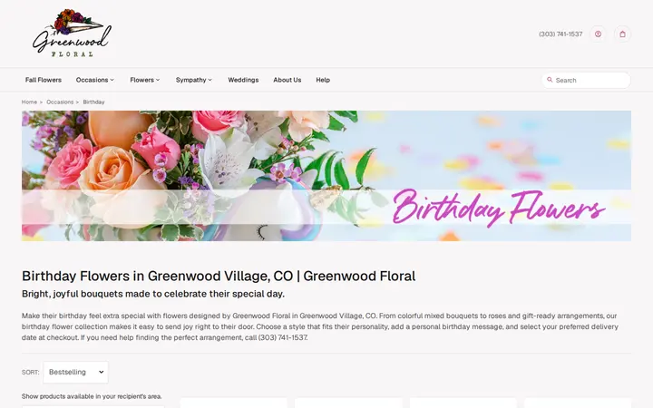 /birthday/cat1000017 — Greenwood Floral