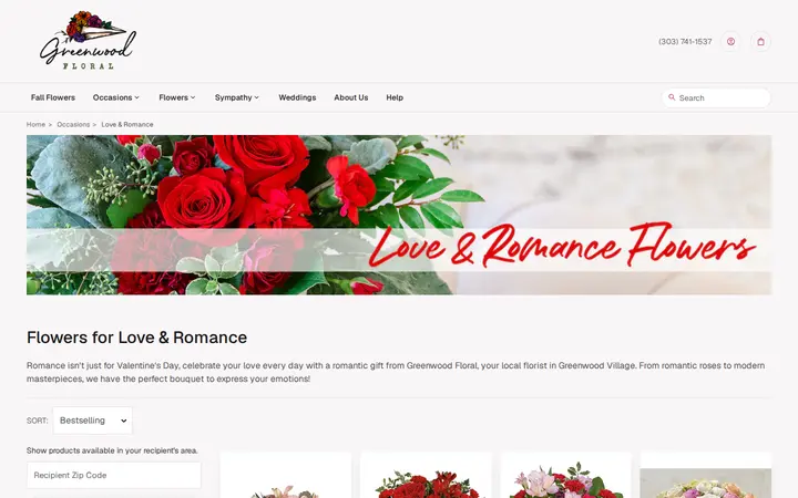 /love-romance/cat1000019 — Greenwood Floral