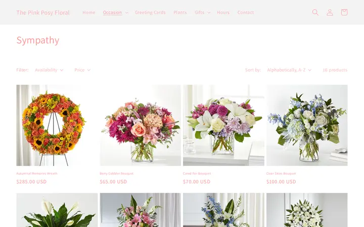 /collections/sympathy — The Pink Posy