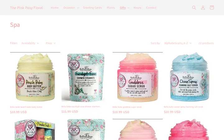 /collections/spa — The Pink Posy