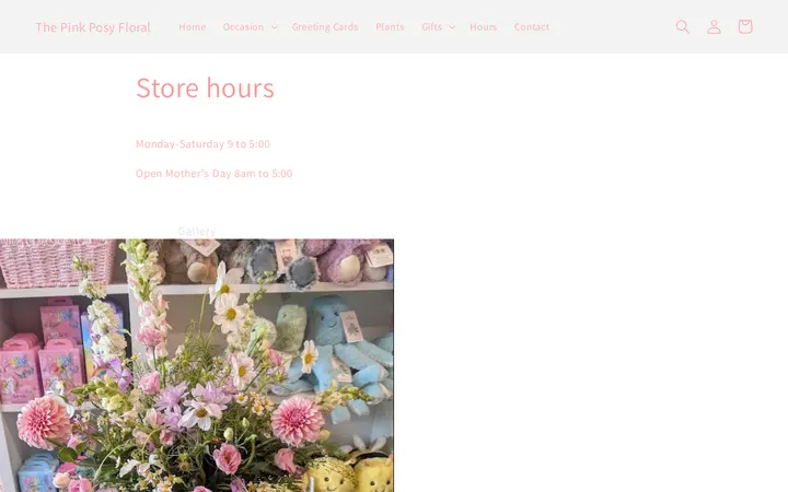 /pages/store-hours — The Pink Posy