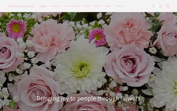 Website of The Pink Posy