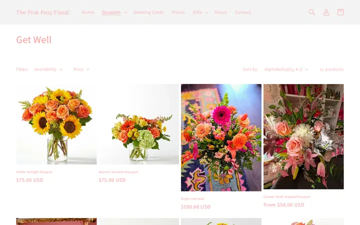 /collections/get-well — The Pink Posy