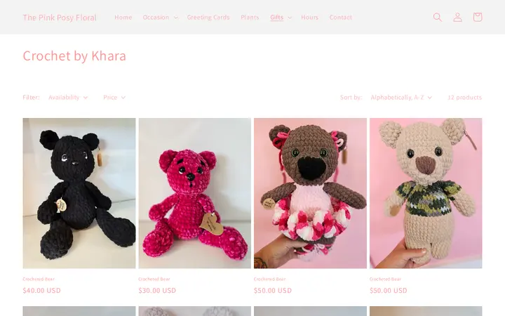 /collections/crochet-by-khara — The Pink Posy