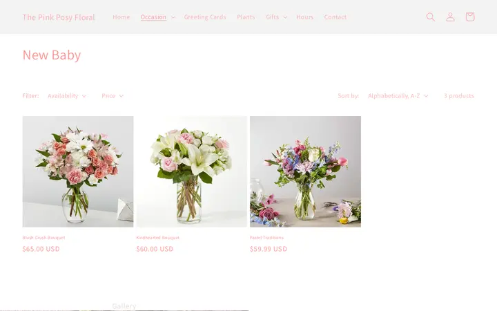 /collections/new-baby — The Pink Posy