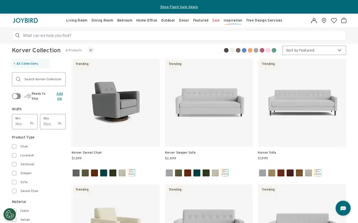 /collections/korver — Joybird