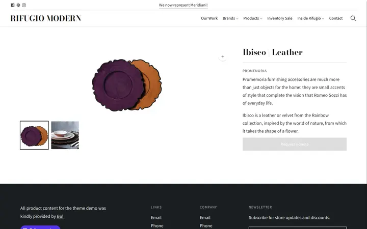 /collections/accessories-and-extras/products/ibisco-leather — Rifugio Modern