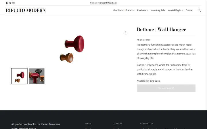 /collections/accessories-and-extras/products/bottone-wall-hanger — Rifugio Modern