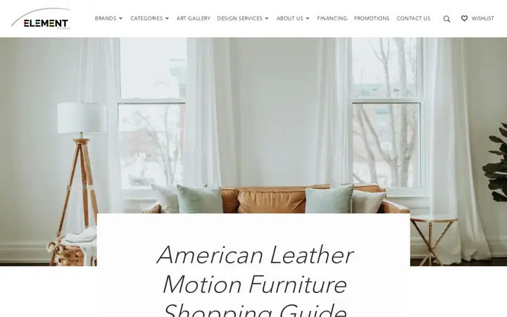 /american-leather-furniture-shopping-guide — ELEMENT Home | Furnishings & Fine Art