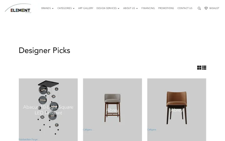 /product-category/designer-picks — ELEMENT Home | Furnishings & Fine Art
