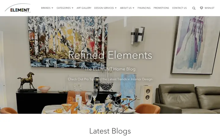 /blog — ELEMENT Home | Furnishings & Fine Art