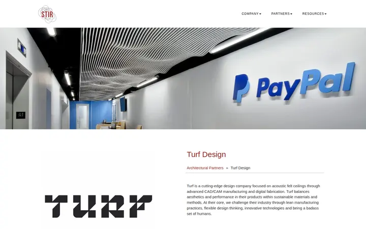 /partners/turf-design — STIR