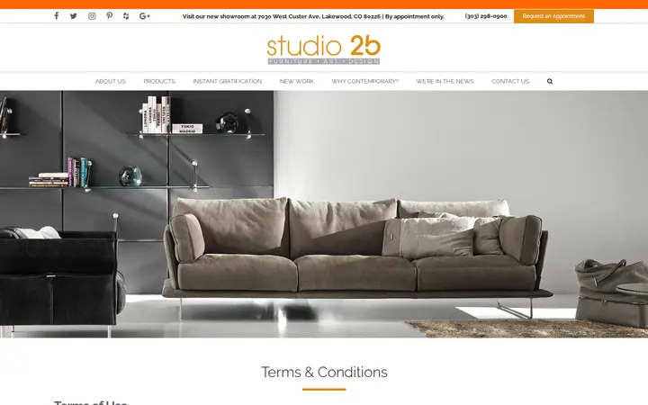/terms-conditions — Studio 2b