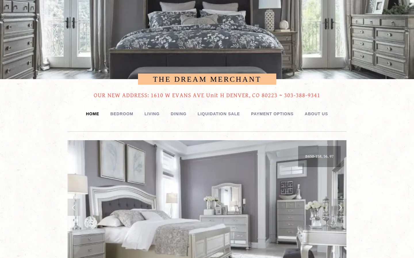 Captured website of Dream Merchant