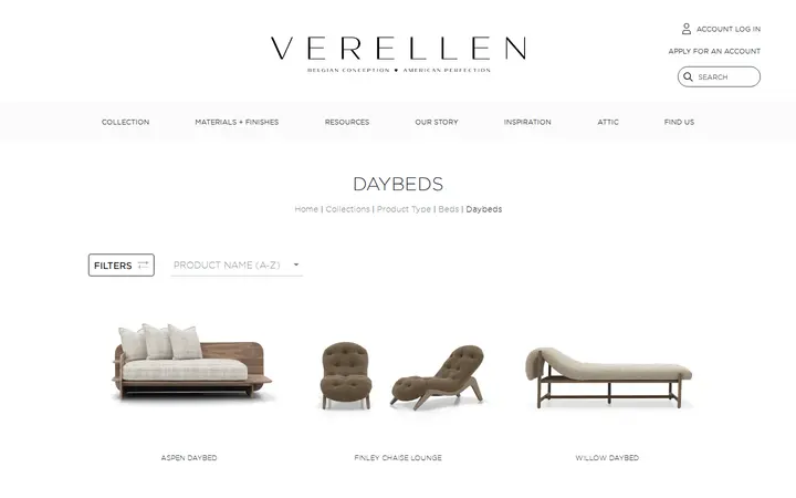 /collections/product-type/beds/daybeds — Verellen Atelier Denver