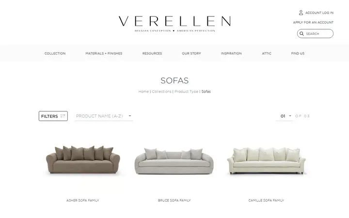 /collections/product-type/sofas — Verellen Atelier Denver