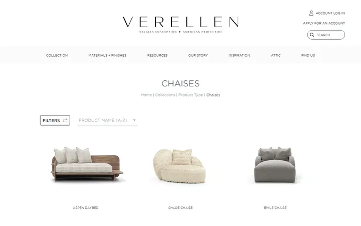 /collections/product-type/chaises — Verellen Atelier Denver