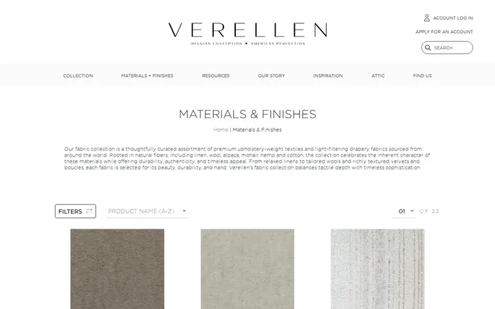 /materials-finishes — Verellen Atelier Denver