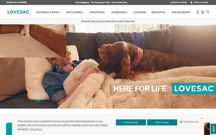 Website of Lovesac