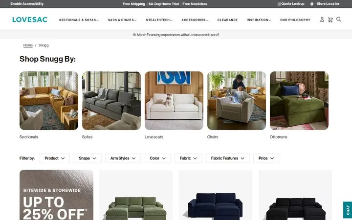/snugg — Lovesac