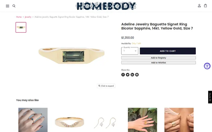/collections/jewelry/products/adeline-jewelry-baguette-signet-ring-bicolor-sapphire-14kt-yellow-gold — Homebody