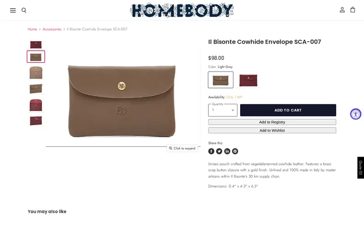 /collections/accessories/products/cowhide-envelope — Homebody