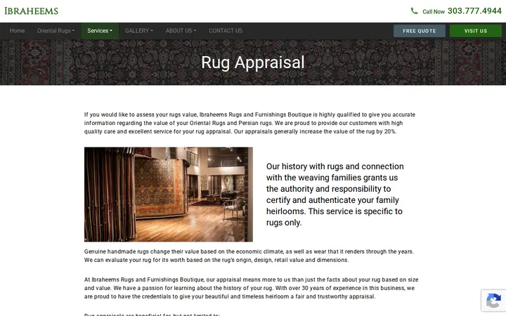 /services/rug-services/rug-appraisal — Ibraheems Rugs
