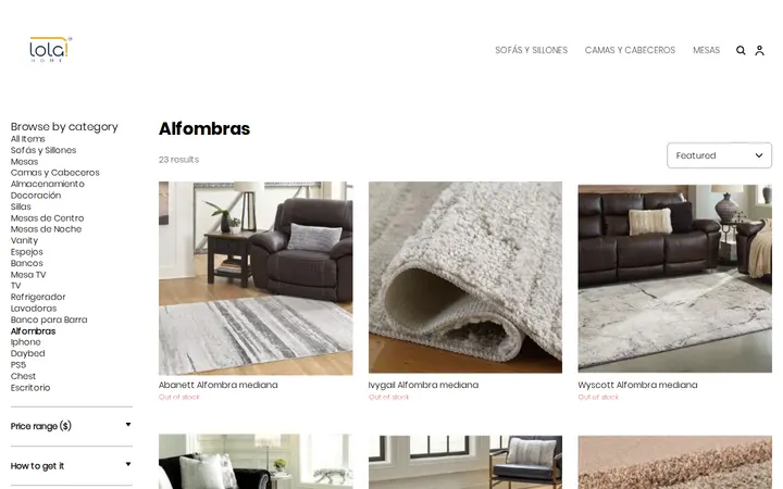 /shop/alfombras/PRPCXRBUSVGGGC5WSCOITXNR — Lola Home Furniture