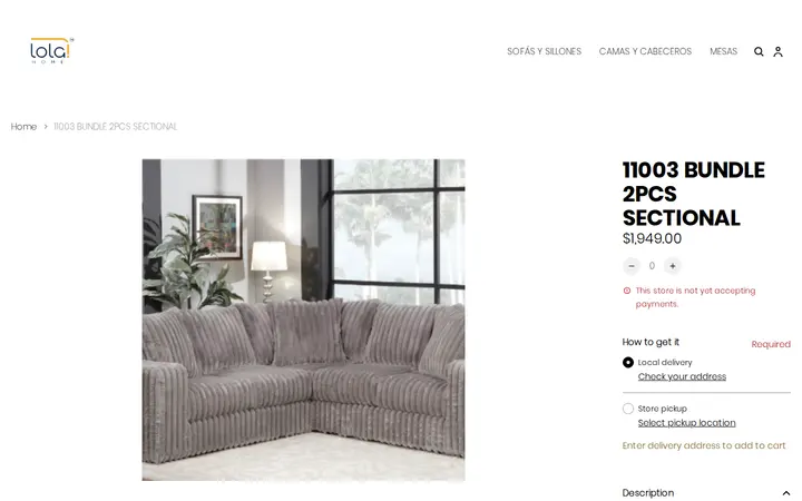 /product/11003-bundle-2pcs-sectional/XRBFTJDIUZCYNKZTW7HU7ADQ — Lola Home Furniture