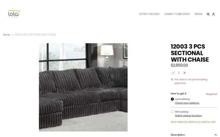 /product/12003-3-pcs-sectional-with-chaise/NRFWOY5RUAVO22MWOWW642LH — Lola Home Furniture