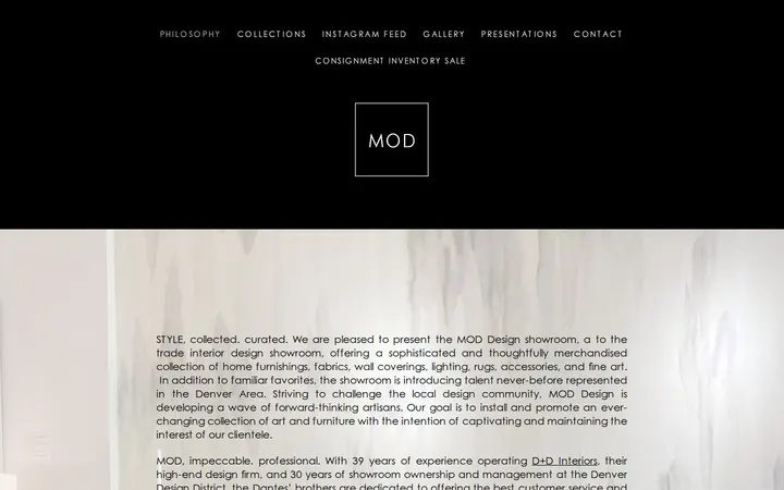 Website of MOD Design