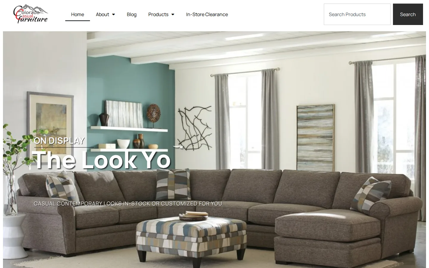 Captured website of Colorado Casual Furniture