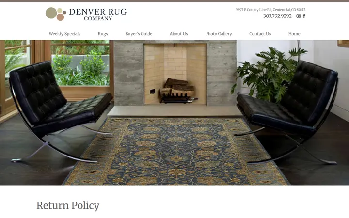 /contact-us/return-policy — Denver Rug Company