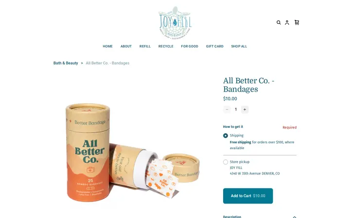 /product/all-better-co-bandages/880 — JOY FILL