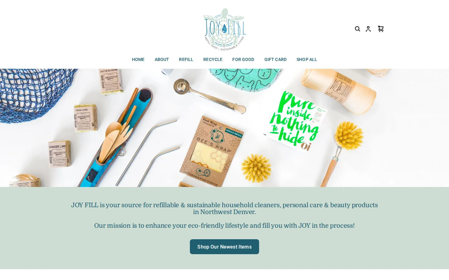 Captured website of JOY FILL
