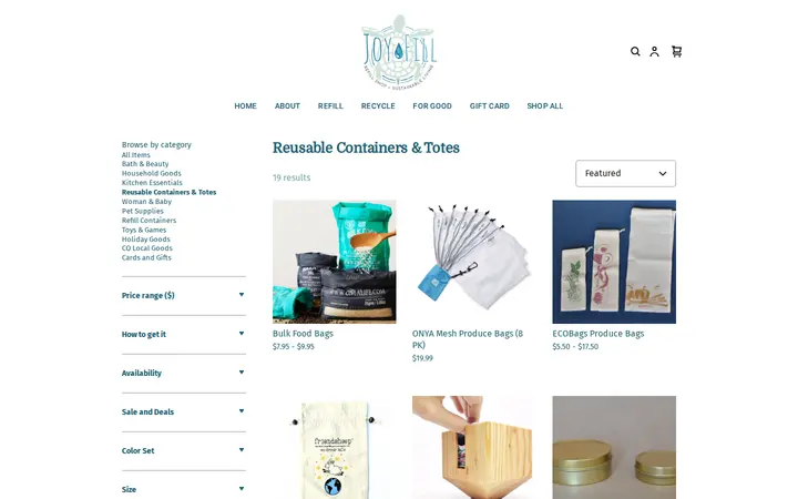 /shop/reusable-containers-totes/8 — JOY FILL