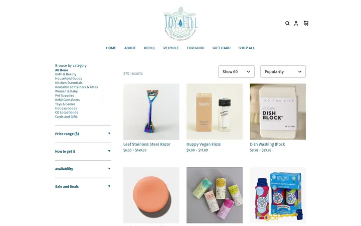 /s/shop — JOY FILL